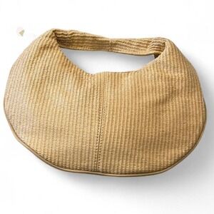 Moda Luxe Natural Straw‎ Hobo Bag